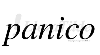 Panico  no lleva tilde con vocal tónica en la «i»