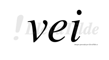 Vei no lleva tilde con vocal tónica en la «e»