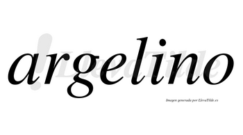 Argelino no lleva tilde con vocal tónica en la «i»