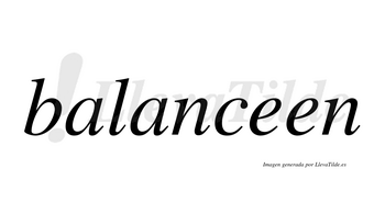 Balanceen  no lleva tilde con vocal tónica en la primera «e»