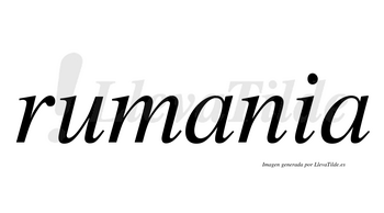 Rumania  no lleva tilde con vocal tónica en la primera «a»