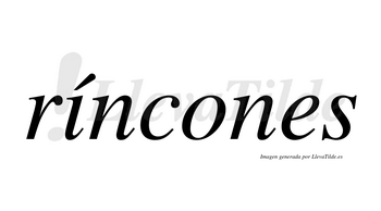 Ríncones lleva tilde con vocal tónica en la «i»