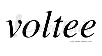Voltee no lleva tilde con vocal tónica en la primera «e»