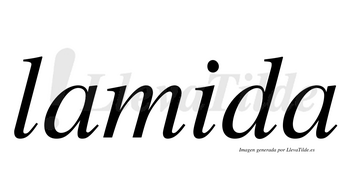 Lamida  no lleva tilde con vocal tónica en la «i»