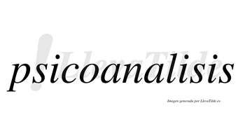 Psicoanalisis no lleva tilde con vocal tónica en la segunda «i»
