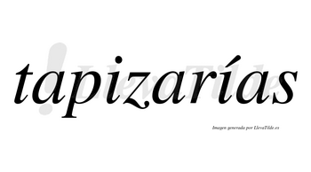 Tapizarías  lleva tilde con vocal tónica en la segunda «i»