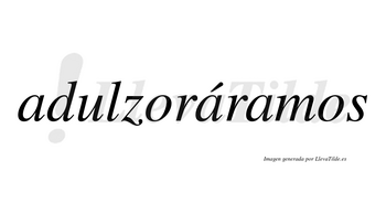 Adulzoráramos  lleva tilde con vocal tónica en la segunda «a»