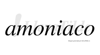 Amoniaco  no lleva tilde con vocal tónica en la segunda «a»