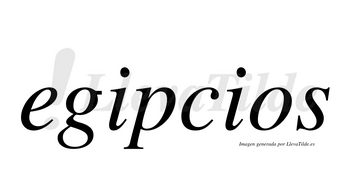 Egipcios  no lleva tilde con vocal tónica en la primera «i»