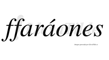 Ffaráones  lleva tilde con vocal tónica en la segunda «a»
