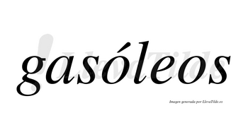Gasóleos  lleva tilde con vocal tónica en la primera «o»