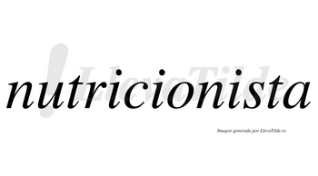 Nutricionista  no lleva tilde con vocal tónica en la tercera «i»