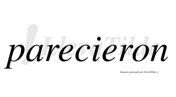 Parecieron  no lleva tilde con vocal tónica en la segunda «e»