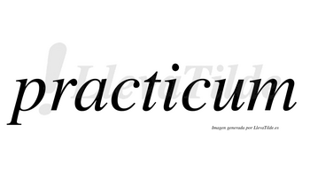 Practicum no lleva tilde con vocal tónica en la «u»