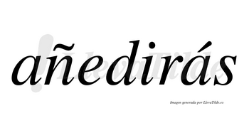Añedirás  lleva tilde con vocal tónica en la segunda «a»
