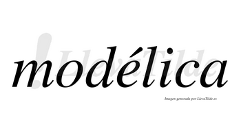 Modélica lleva tilde con vocal tónica en la «e»