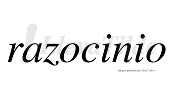 Razocinio  no lleva tilde con vocal tónica en la primera «i»