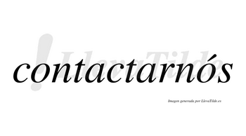 Contactarnós lleva tilde con vocal tónica en la segunda «o»