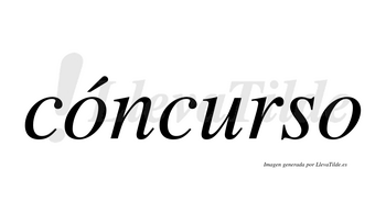Cóncurso  lleva tilde con vocal tónica en la primera «o»