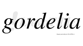 Gordelia no lleva tilde con vocal tónica en la «e»