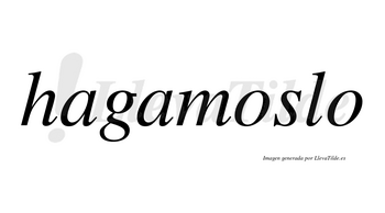 Hagamoslo  no lleva tilde con vocal tónica en la primera «o»