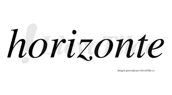 Horizonte  no lleva tilde con vocal tónica en la segunda «o»