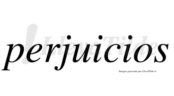 Perjuicios  no lleva tilde con vocal tónica en la «u»