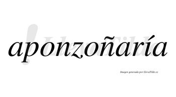 Aponzoñaría  lleva tilde con vocal tónica en la «i»