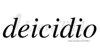 Deicidio no lleva tilde con vocal tónica en la segunda «i»