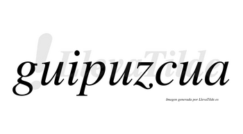 Guipuzcua  no lleva tilde con vocal tónica en la segunda «u»