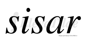 Sisar no lleva tilde con vocal tónica en la «a»