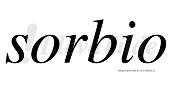 Sorbio no lleva tilde con vocal tónica en la primera «o»