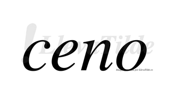 Ceno no lleva tilde con vocal tónica en la «e»
