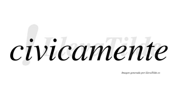 Civica no lleva tilde con vocal tónica en la segunda «i»