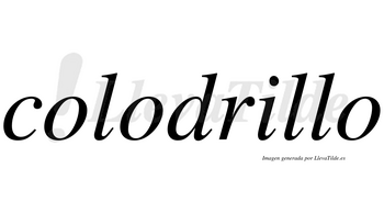 Colodrillo no lleva tilde con vocal tónica en la «i»