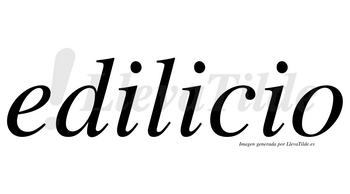 Edilicio no lleva tilde con vocal tónica en la segunda «i»
