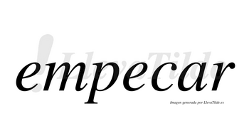 Empecar no lleva tilde con vocal tónica en la «a»