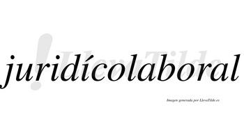 Juridícolaboral  lleva tilde con vocal tónica en la segunda «i»