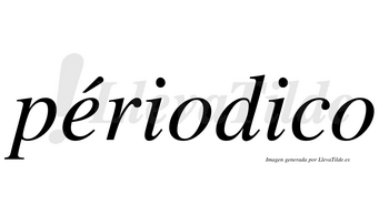 Périodico lleva tilde con vocal tónica en la «e»