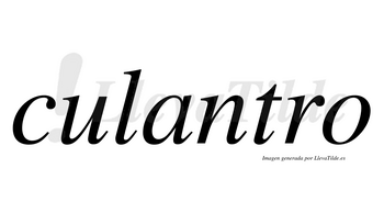 Culantro no lleva tilde con vocal tónica en la «a»