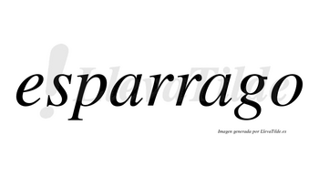 Esparrago no lleva tilde con vocal tónica en la segunda «a»