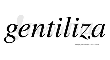 Gentiliza no lleva tilde con vocal tónica en la segunda «i»