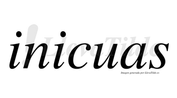 Inicuas  no lleva tilde con vocal tónica en la segunda «i»