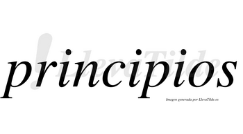 Principios  no lleva tilde con vocal tónica en la segunda «i»