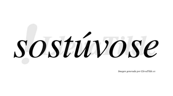 Sostúvose lleva tilde con vocal tónica en la «u»