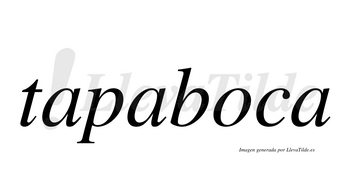 Tapaboca  no lleva tilde con vocal tónica en la «o»