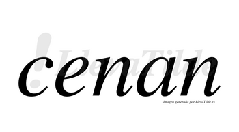 Cenan  no lleva tilde con vocal tónica en la «e»