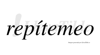 Repítemeo lleva tilde con vocal tónica en la «i»