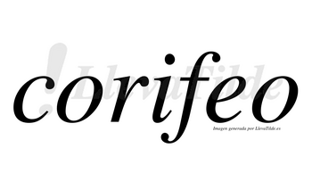 Corifeo no lleva tilde con vocal tónica en la «e»