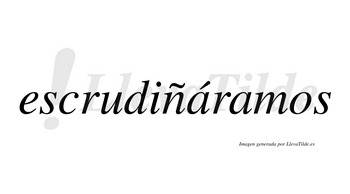 Escrudiñáramos  lleva tilde con vocal tónica en la primera «a»
